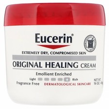 Eucerin, Original Healing Cream, For Extremely Dry, Skin,Fragrance 16 oz (454 g)