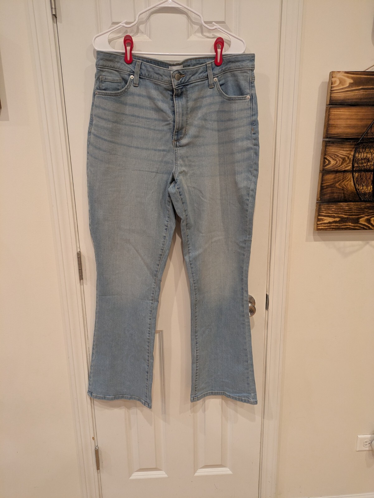 Women's Sonoma Light Blue Denim Bootcut Jeans, Size 18, Regular Length