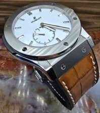 Hublot Classic Fusion White Dial Titanium 45mm Mens Watch W/Cert Low Price 🔥🔥 5