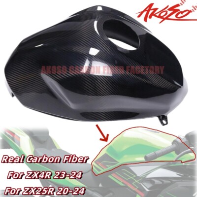 For Ninja ZX4R 2023-2024 ZX25R 2020-2024 Real Carbon Fiber Fuel