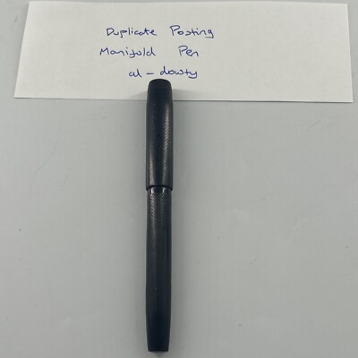 Alfred Gilbert & Sons Duplikat Postkrümmer Füllfederhalter 14kt Gold Neu im Karton