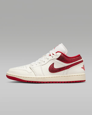 HJ9338-106 Nike Air Jordan 1 Low SE Sail Team Red Varsity Red