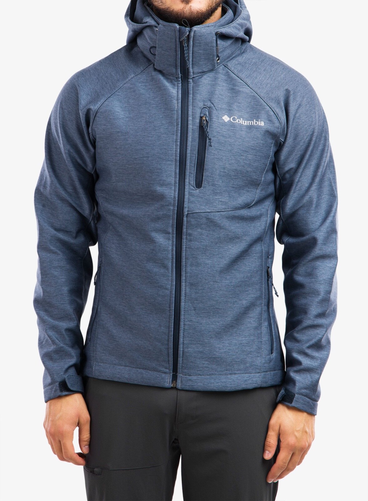 Chaqueta con capucha Columbia Cascade Ridge II Softshell para hombre - azul - mediana - PVP £100