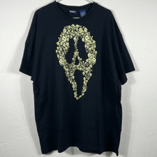 Movie SCREAM Ghost Face Skulls Glow in the Dark Horror Tee 2XL - PERFECT!