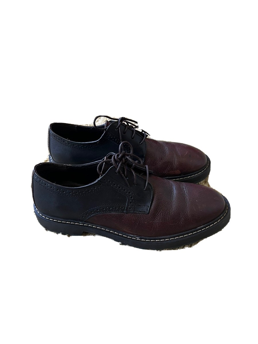 MEN'S WEARHOUSE FABIO DE LUCA BROWN/BLACK DRESS/CASUAL OXFORD RUGGED SHOES  | eBay