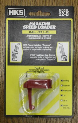 HKS 22-B Magazine Speedloader for .22 LR Browning, Ruger 2245, Colt, Mitchell HS