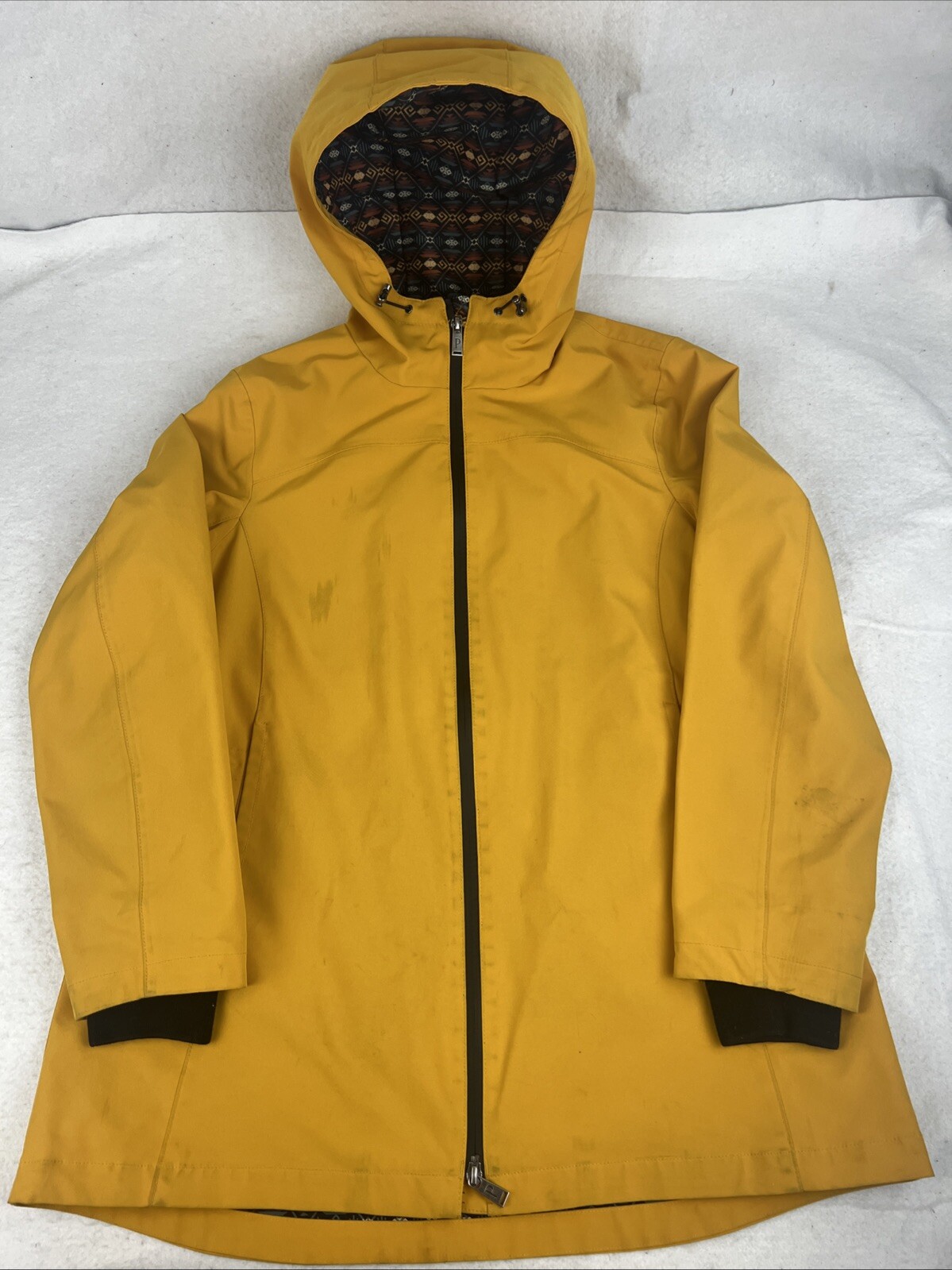 Pendleton Womens Jacket Large Yellow Rain Coat Li… - image 1