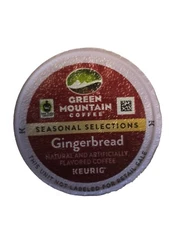Green Mountain Gingerbread Coffee K-cups 72 ct Bulk Box
