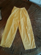 Vintage Hang Ten Womens Small Yellow Stretch Jogging Pants cb17 