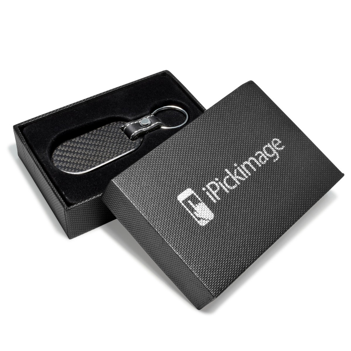 Ford Ranger 100% Real Carbon Fiber Dog-Tag Style Key Chain Key