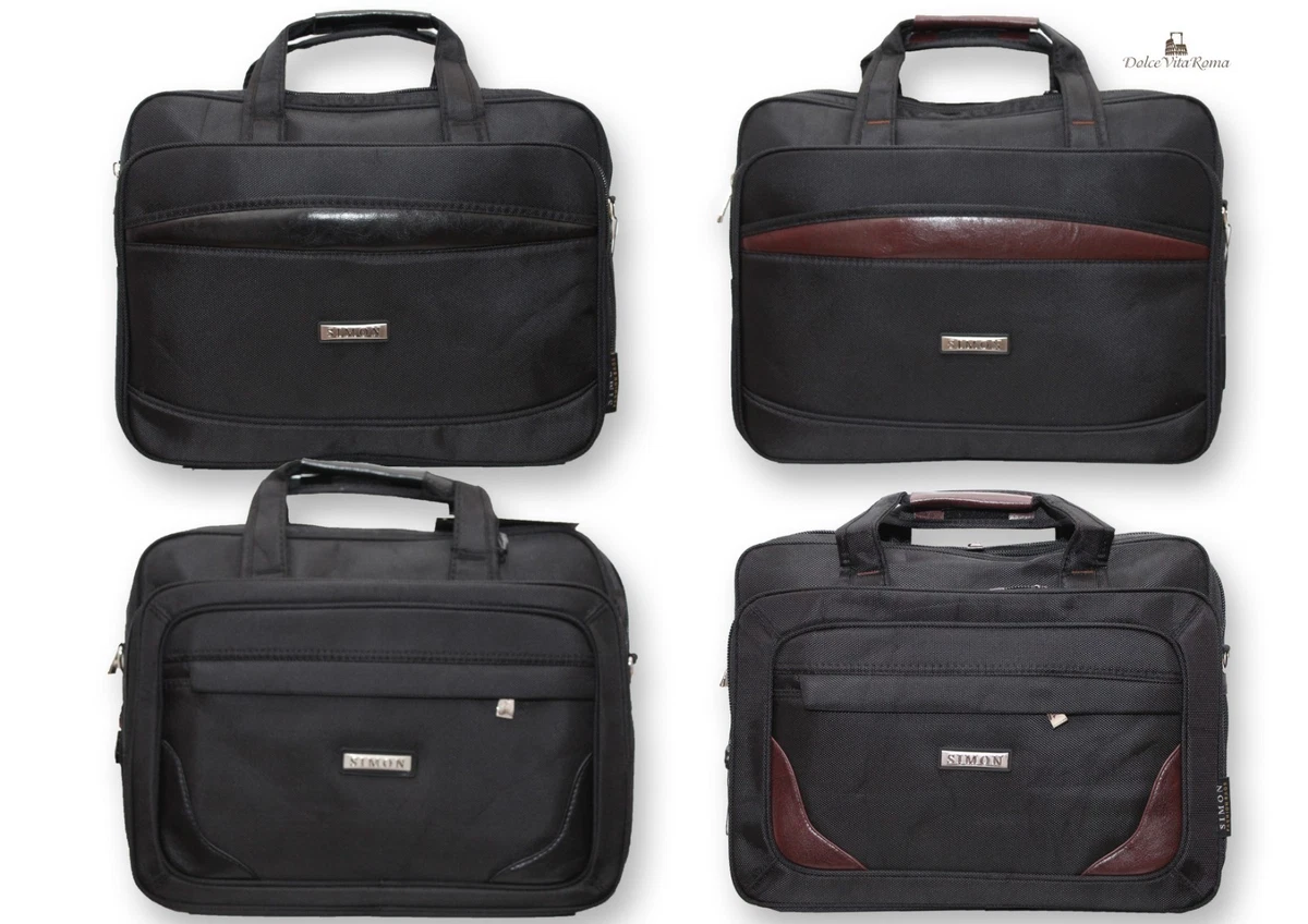 JMSL Valigetta Borsa da Lavoro Borse da Viaggio Ufficio da Lavoro, Borsa a Tracolla per Laptop da 14 Pollici Resistente all'Acqua per Uomo, Nera e Blu,Blu