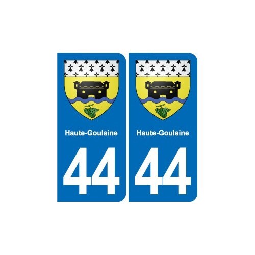Lot De 44 Autocollants Blason Ville Haute-Goulaine - Angles Arrondis - Marque Bearn - Neuf