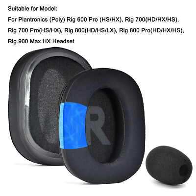 Ear Pads Cooling Gel for Plantronics (Poly) Rig 600 Pro (HS/HX) Rig 700(HD/HX/HS