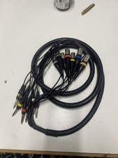 8 Way XLR Male To Jack Stereo Cable Loom Patch Lead 3m