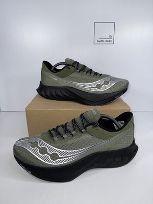 Saucony Endorphin Pro 4 Running Sneaker Schuhe - Grün / Schwarz - Größe UK 10 - NEU