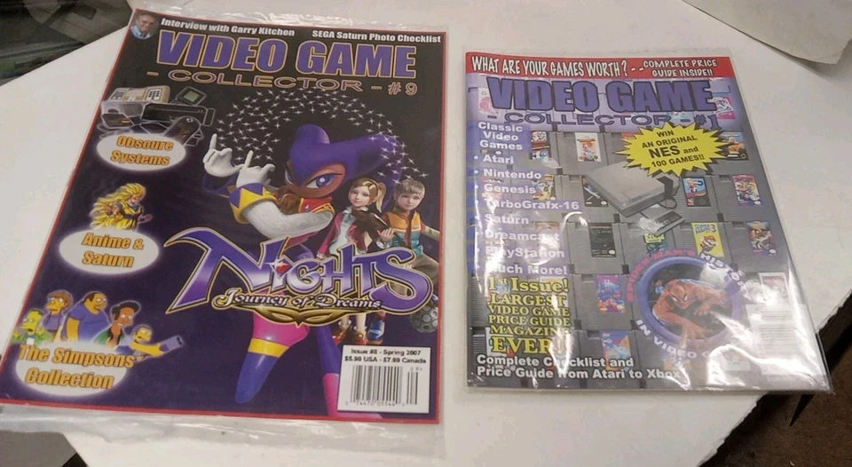 New Price! VIDEO GAME COLLECTOR MAGAZINE #1,#2, #4,#5,#6,#8, *RARE* 2 Sealed - Image 2 of 4
