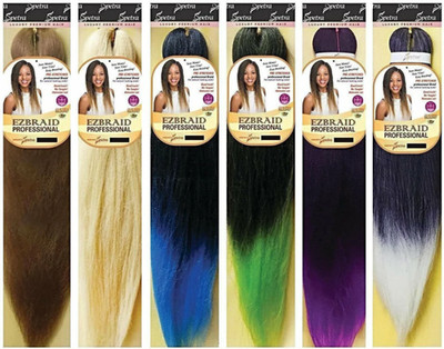 EZBRAID Professional Pre-Stretched, Layered Kunsthaar 66cm T1B/30 T1B/BUG 4