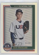 2022 Panini USA Baseball Stars & Stripes Holo Gold 27/99 Zach Strickland #91 qf6