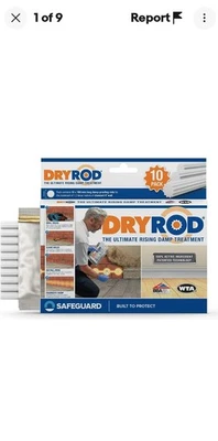 Dryrod Damp Proofing Rods 10 Pack)BBA-Approved Rising Damp Treatment