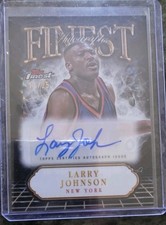 2024-25 TOPPS FINEST LARRY JOHNSON AUTO NEW YORK KNICKS SSP #11/25