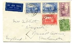 Australia 1937 NSW 150th Anniversary set first day dated cover Mitcham VIC to UK