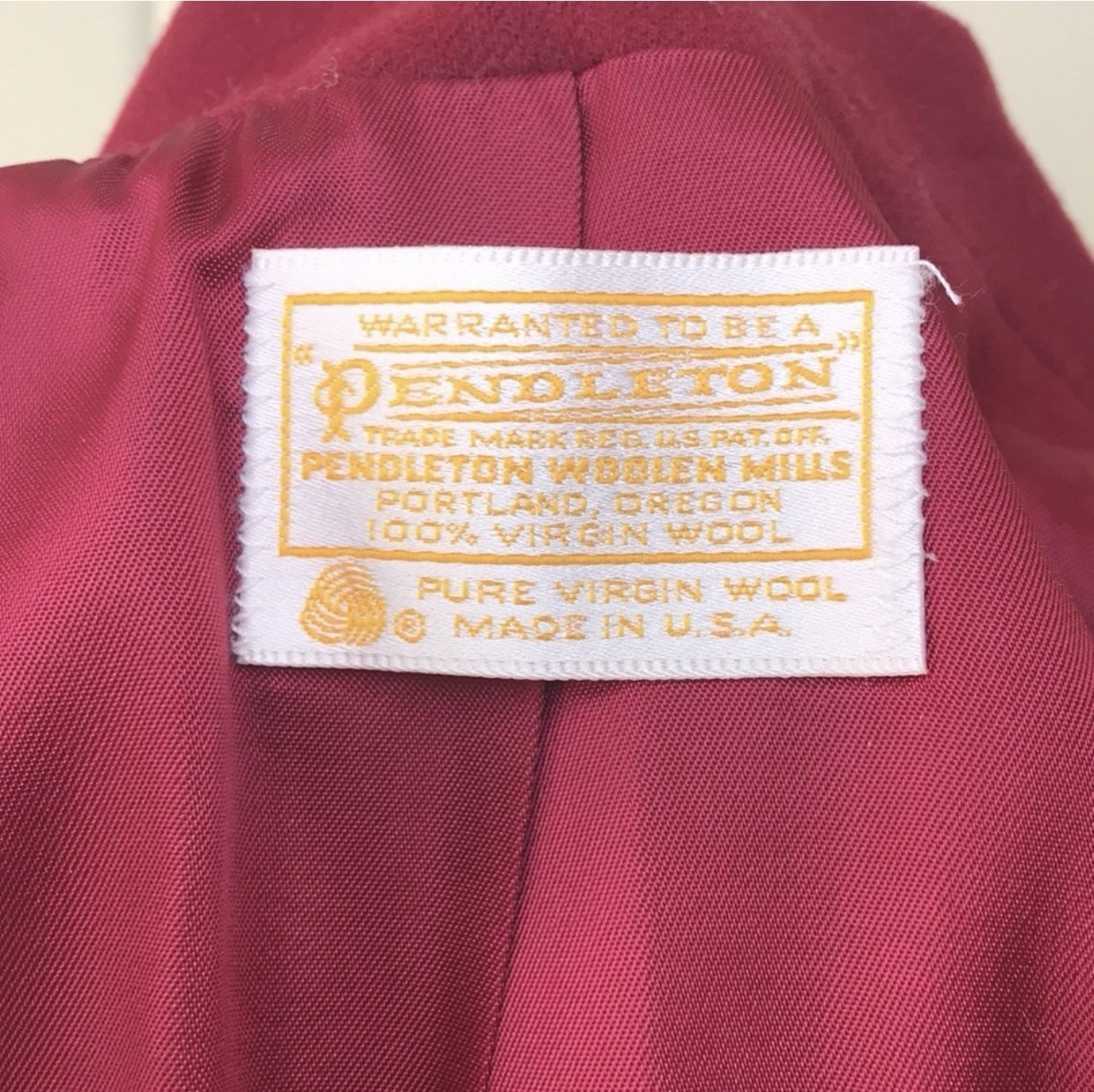 Pendleton Red Virgin Wool Notch Lapel Blazer Jack… - image 7