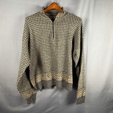 Vintage TSR Outdoors XL Mens 1/4 Zip Pullover USA Made Southwestern Native