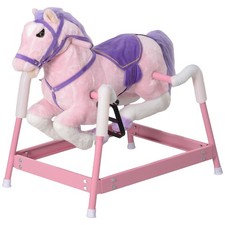 Rocking Ride-On Horse with Rein Control 132lb 28.3x20.5x29.5in Soft Touch