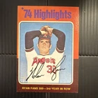 Topps 1975 Mini '74 Highlights Nolan Ryan #5 Angels MLB Baseball Trading Card