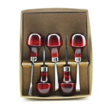 U J Ramelson Basic Beginners Wood Carving Tool Set - 5 High-Quality Gouges an...