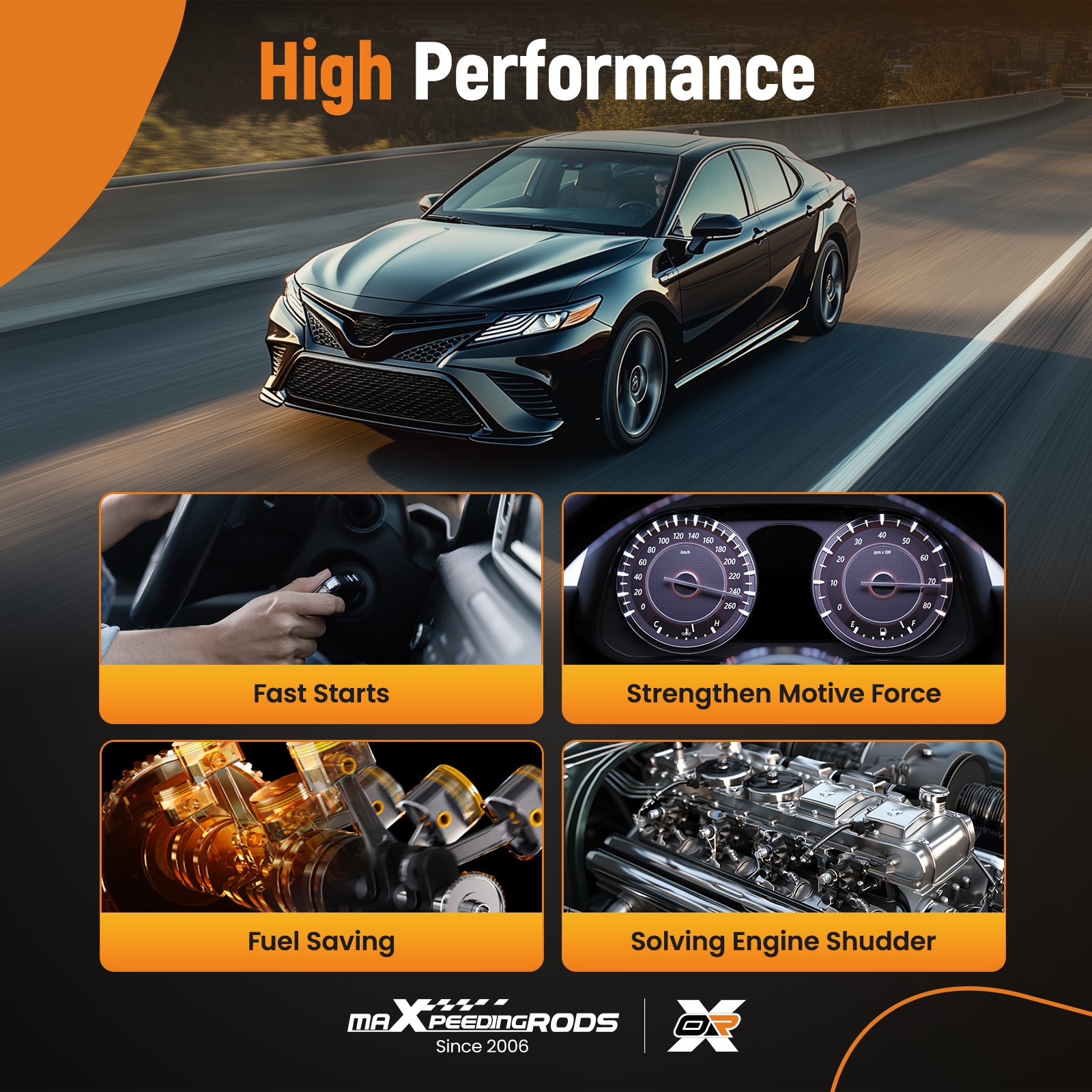 8x Round Ignition Coil & Spark Plug Wire For GMC Chevy Cadillac 4.8L 5.3L 6.0L