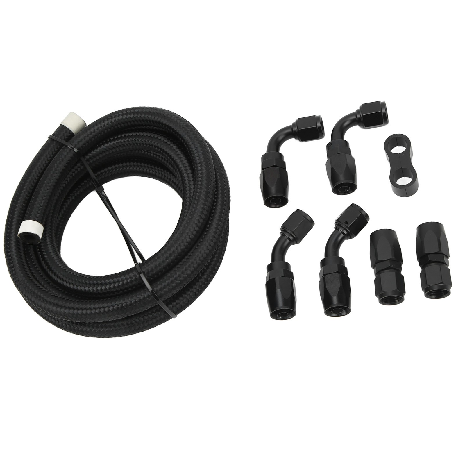 .3 Meter Fuel Line Hose Kit AN6 Hose Fitting Adapter Aluminum Nylon Braided For