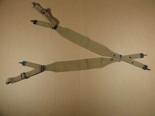 U.S. WW1 M1907 Web Suspenders Russell Mfg. 1918