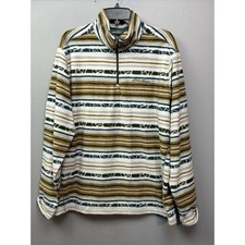 Eddie Bauer Quest Fleece 1/4 zip Mens Large Multicolor Southwestern Pullover