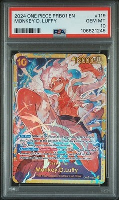 One Piece Monkey D. Luffy PRB01 SEC OP05-119 PSA 10 | eBay