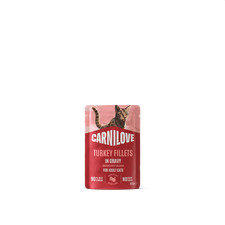 Image of Carnilove Cat Food Turkey with Valerian in Gravy Wet Pouch 85g Adult Grain-Free