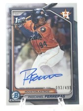 2024 Bowman Chrome Prospects Pascanel Ferreras /499 1st Auto (RC) CPA-PF Houston