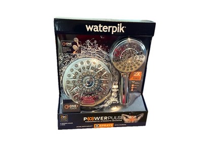 Waterpik 8-Spray Patterns Wall Mount 2 In 1 Shower System Brand New!