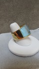 Vhernier Milanese Turquoise 18k Gold Ring, Bold Smooth Dome Design size 8 Signed — photo 4