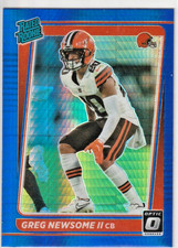 2021 Panini Donruss Optic - Greg Newsome II #252 Blue Hyper Prizm RC