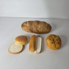 Lot Of Faux Bread Products Loaf Hotdog Hamburger Bread Food Prop Display