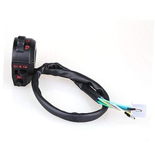 Motorcycle Handlebar Switch, 12V DC Universal 7/8" Left Side Motorcycle