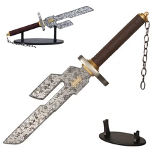 Fushiguro Toji Sword Cosplay Weapons Sword Real Metal with Display Stand.