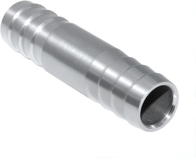 Stainless Steel 1'' Hose Barb Splicer Mender round Union Coupler Fitting