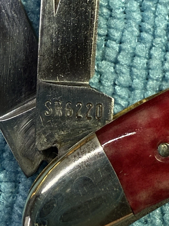 VINTAGE 1980 CASE XX PEANUT KNIFE SATIN ROSE SR6220 TEN DOT - Image 4 of 4