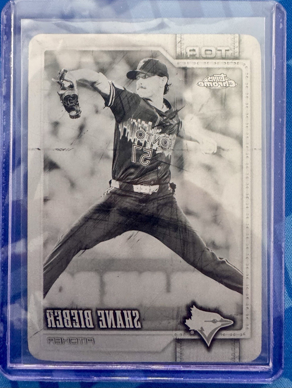 2026 Topps Chrome Shane Bieber Black Printing Plate Auto 1/1 Blue Jays