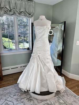 taffeta fit and flare wedding dress Pnina Tornai Couture Bridal Gowns, Jewelry, and Eveningwear
