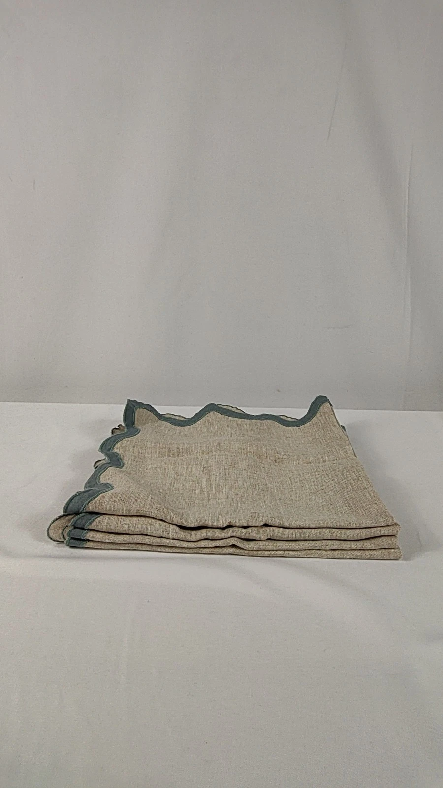 Quince Home European Linen Scallop Edge Napkins