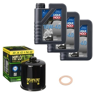 HiFlo Ölfilter Set LiMol 10W-40 3L für Yamaha YZF 600 R Thunder Cat 4TV Bj.2001