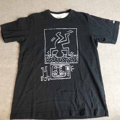 Uniqlo Keith Haring Shirt Medium Black Breakdancer SPRZNY